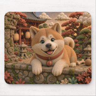Süßer Akita-Welpe, Babyhund Mousepad