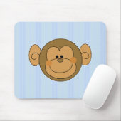 Süßer alberner Affe Gesicht Mousepad (Mit Mouse)