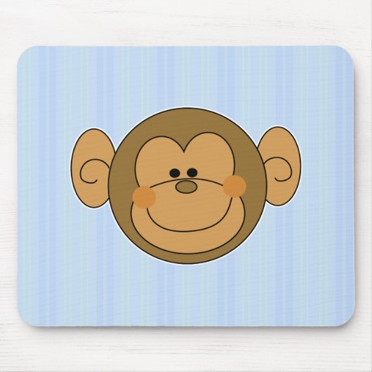 Süßer alberner Affe Gesicht Mousepad (Vorne)