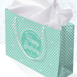 Süßer Alles Gute zum Geburtstag Name jedes Alter H Große Geschenktüte