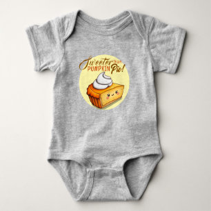Süßer als Kürbiskuchen Baby Bodysuit Baby Strampler