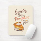Süßer als Kürbiskuchen Mousepad (Mit Mouse)