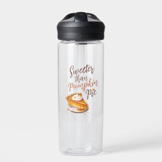 Süßer als Kürbiskuchen Trinkflasche (Vorderseite)