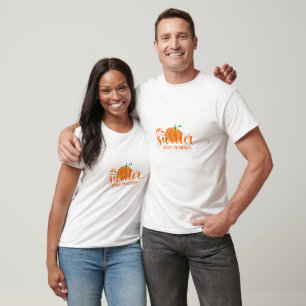 Süßer als Kürbiskuchen-Typografie T-Shirt