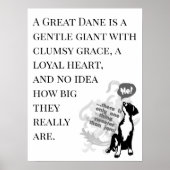 Süßer als Marmelade Great Dane Poster  (Vorne)