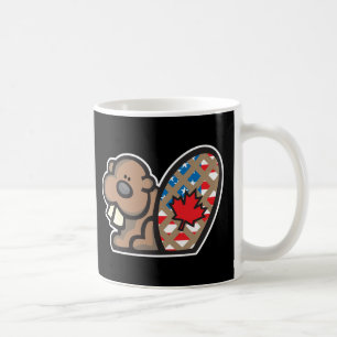 süßer amerikanischer kanadischer Biber Kaffeetasse