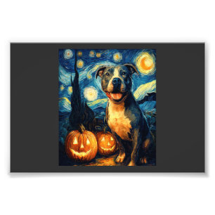 Süßer Amerikanischer Staffordshire Terrier Hund Ha Fotodruck