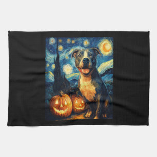 Süßer Amerikanischer Staffordshire Terrier Hund Ha Geschirrtuch