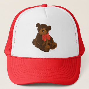 SÜßER ANBETERUNGSWÜRDIGER TEDDYBÄR TRUCKERKAPPE