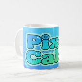 Süßer Anime-Gamer-Junge Pixel Ruhig Kaffeetasse (Vorderseite Links)