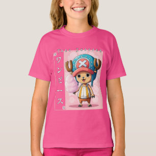 Süßer Anime-Rentier-Charakter mit roter Medizin zu T-Shirt