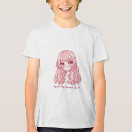 Süßer Anime-Valentins-Sweater Tri-Blend Shirt
