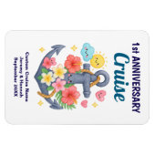Süßer Anker 1. Jubiläums-Kreuzfahrt Kabinentür Magnet (Horizontal)