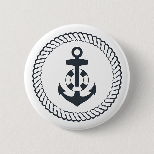 Süßer Anker Button (Vorderseite)
