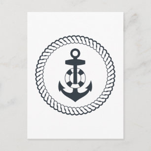 Süßer Anker Postkarte