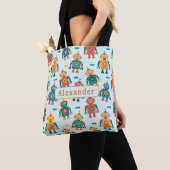 Süßer anpassbarer Roboterdruck Tasche (Von Nahem)