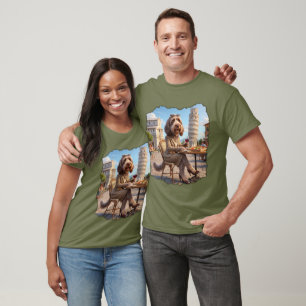 Süßer Anthropomorpher 3D Italienischer Spinone T-Shirt