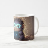 süßer, anthropomorpher Igel, mit Leuchteffekt g Kaffeetasse (VorderseiteRechts)