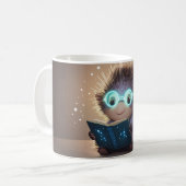 süßer, anthropomorpher Igel, mit Leuchteffekt g Kaffeetasse (Vorderseite Links)