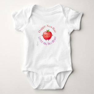 Süßer Apfel-Charakter Persisches Neujahr Nowruz Baby Strampler