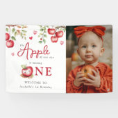 Süßer Apfel | Foto 1. Geburtstag Banner (Horizontal)