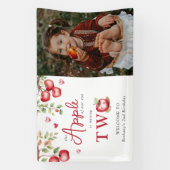 Süßer Apfel | Foto 2. Geburtstag Banner (Vertikal)