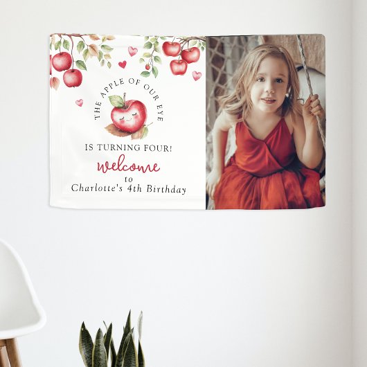 Süßer Apfel | Foto Birthday Banner