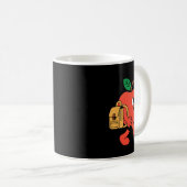 Süßer Apfel geht zurück zur Schule Kaffeetasse (VorderseiteRechts)