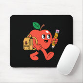 Süßer Apfel geht zurück zur Schule Mousepad (Mit Mouse)