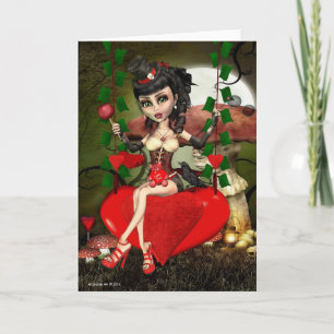 Süßer Apfel Liebe Gothic Lolita Grußkarte Karte