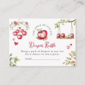 Süßer Apfel unserer Augenbabydusche Begleitkarte (Vorderseite)