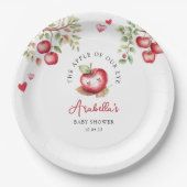 Süßer Apfel unserer Augenbabydusche Pappteller (Vorderseite)