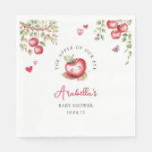 Süßer Apfel unserer Augenbabydusche Serviette (Vorderseite)