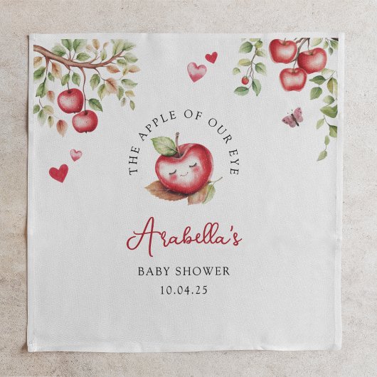 Süßer Apfel unserer Augenbabydusche Serviette