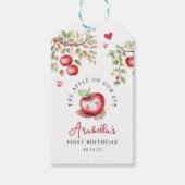Süßer Apfel zum Geburtstag unseres Auges Geschenkanhänger (Vorderseite)
