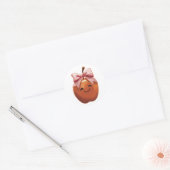 Süßer Apfelgeschenk Runder Aufkleber (Umschlag)