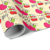 Süßer Apfelhain Geschenkpapier (Rolleneckpunkt)