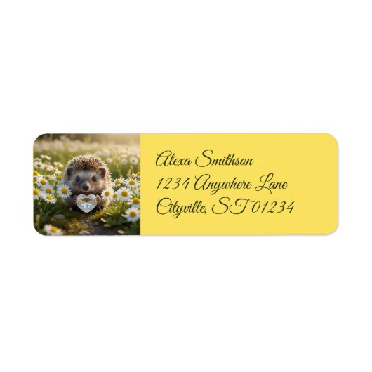 Süßer April-Igel mit Diamantherz (Vorne)