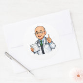 Süßer Arzt Chibi Aufkleber medizinischer Beruf (Umschlag)