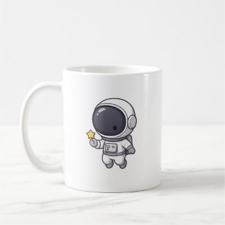 Süßer Astronaut mit Stern-Tasse Kaffeetasse