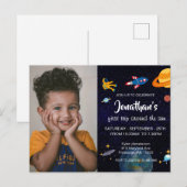 Süßer Astronaut Postkarte (Vorne/Hinten)