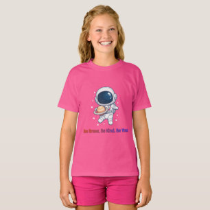 Süßer Astronaut Saturn Planet Weltraumforscher T-Shirt