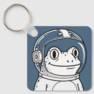 Süßer Astronauten-Frosch-Weltraum-Abenteuer  Schlüsselanhänger