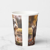 Süßer Aussiedoodle Welpe Pappbecher (Rechts)