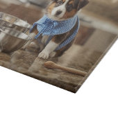 Süßer Australian Shepherd personalisiert Schneidebrett (Ecke)