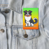 Süßer Australischer Schäferhund-23144 Button (Insitu)