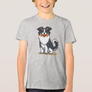 Süßer Australischer Schäferhund-23144 Tri-Blend Shirt