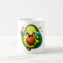 süßer Avocado-Aufkleber, lachende FreudentränenAuf