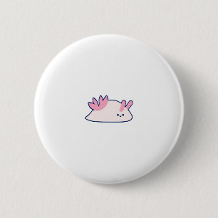 Süßer Axolotl-Cartoon-Charakter Button