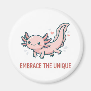 Süßer Axolotl-Inspirationsmagnet Magnet